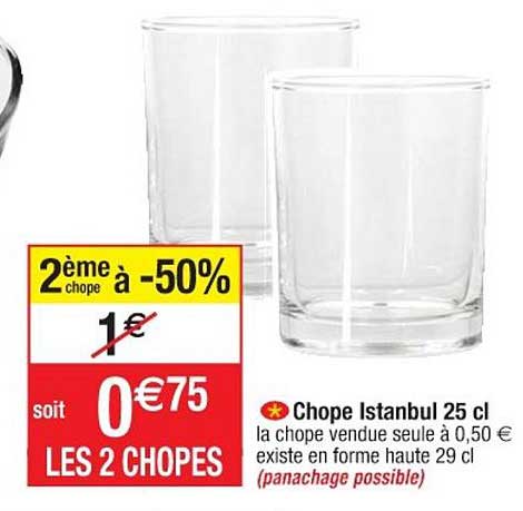 chope istanbul 2ème chope à -50%