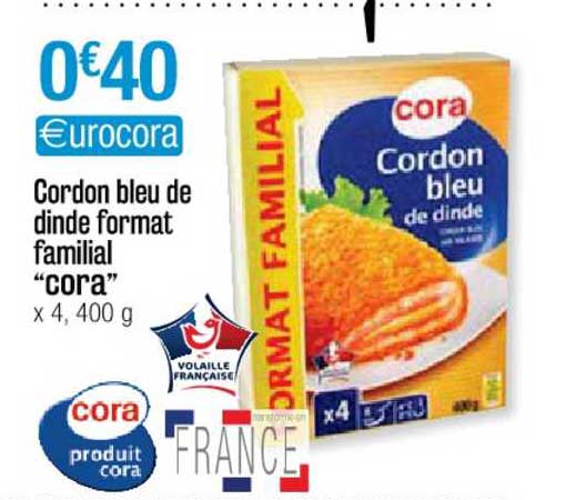 cordon bleu de dinde format familial "cora"
