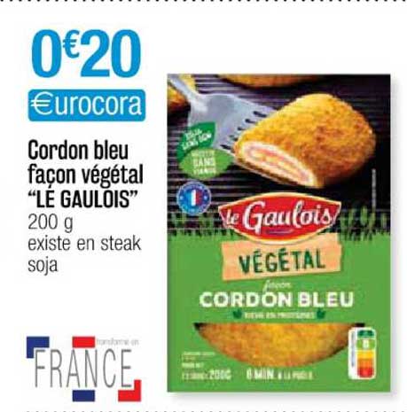 cordon bleu façon végétal "le gaulois"