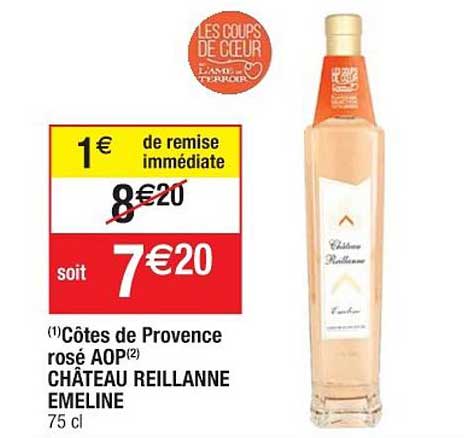 Côtes De Provence Rosé Aop Château Reillanne Emeline