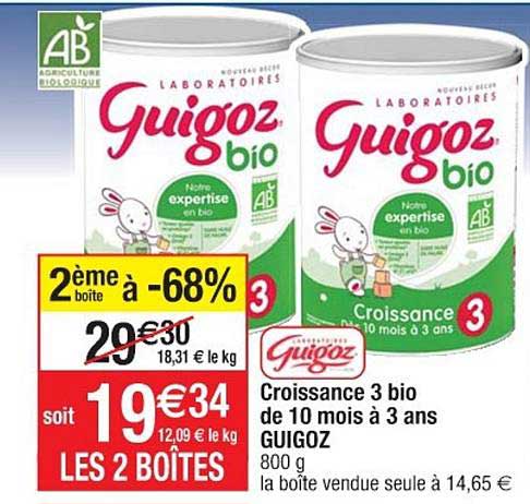 Croissance 3 Bio De 10 Mois À 3 Ans Guigoz