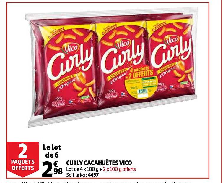 Curly CacahuÈtes Vico