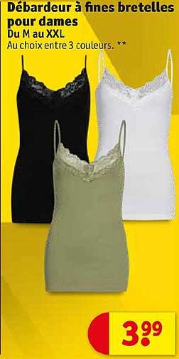 débardeur à fines bretelles pour dames du m au xxl