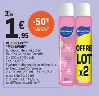 Deodorant "monsavon"