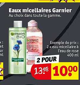 eaux micellaires garnier