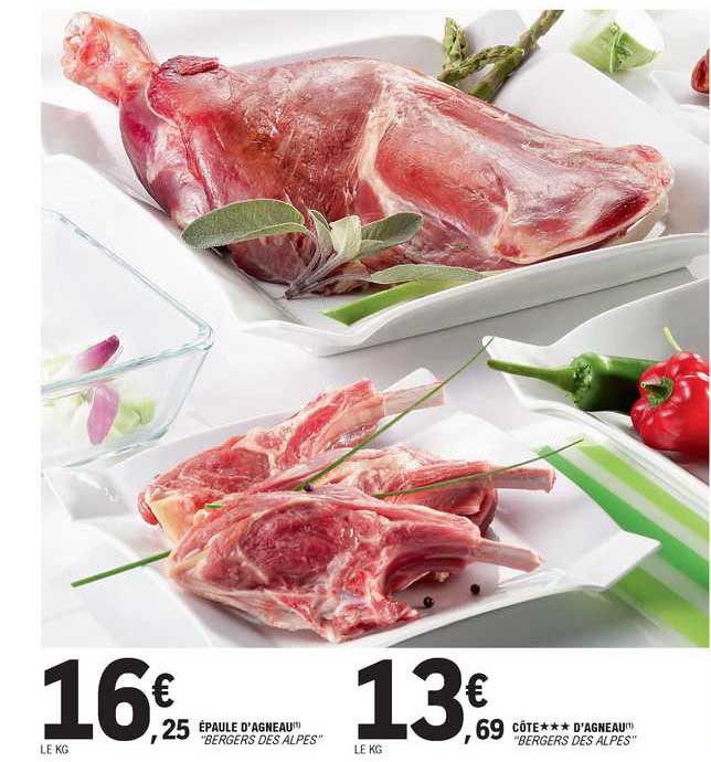 epaule d'agneau "bergers des alpes"