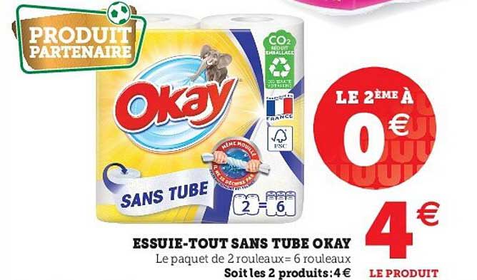 essuie-tout sans tube okay