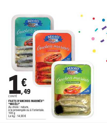 filets d'anchois marines "miceli"