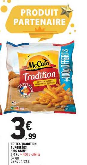 frites tradition surgelees "mc cain"