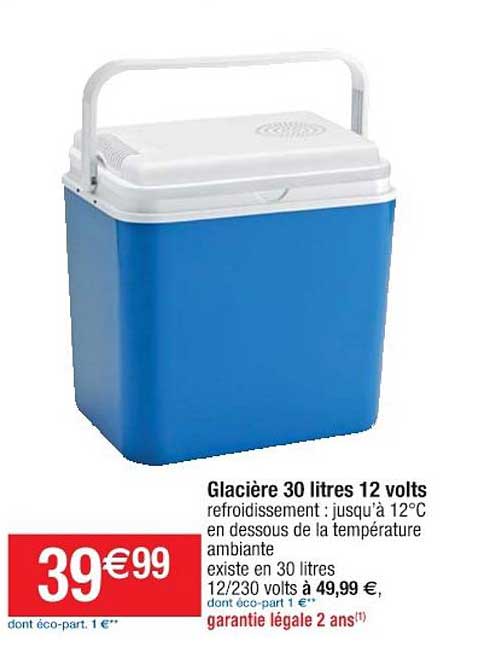 glacière 30 litres 12 volts