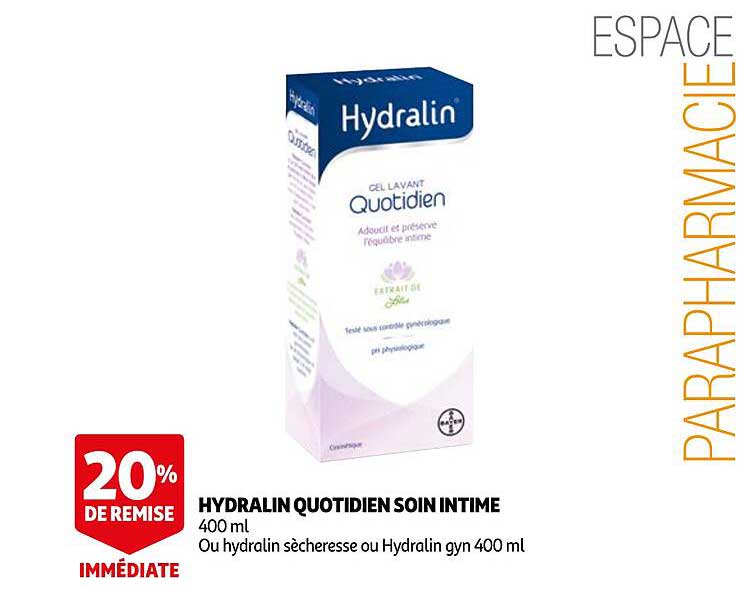 hydralin quotidien soin intime