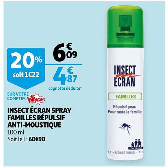 insect Écran spray familles rÉpulsif anti-moustique
