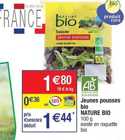 jeunes pousses bio nature bio