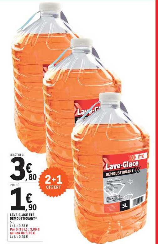 lave-glace ete demoustiquant