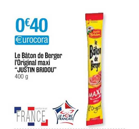 le bâton de berger l'original maxi "justin bridou"