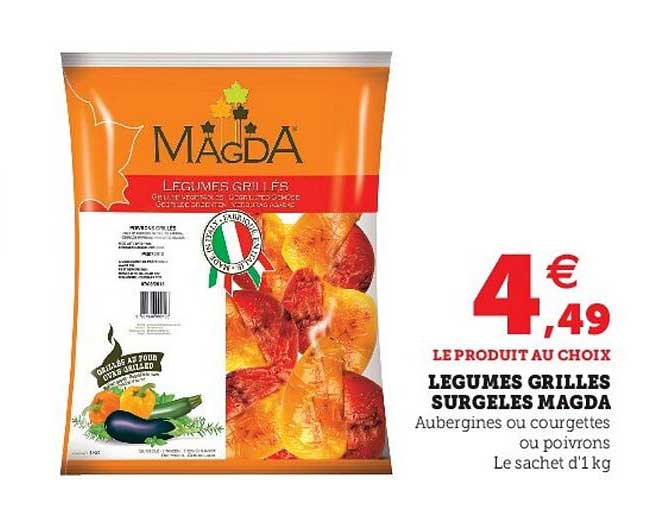 Légumes Grilles Surgelés Magda