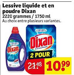Lessive Liquide Et En Poudre Dixan
