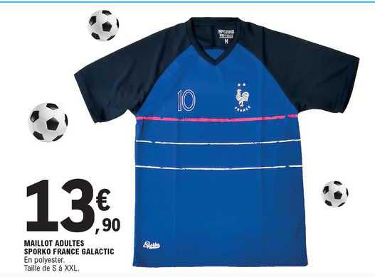 maillot adultes sporko france galactic