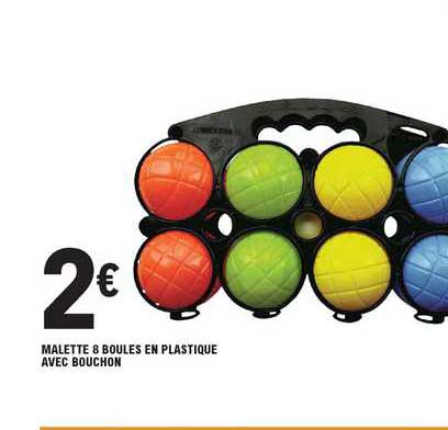 Malette 8 Boules En Plastique Avec Bouchon