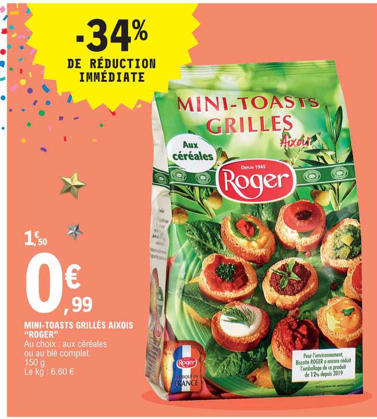 mini-toasts grilles aixois "roger"