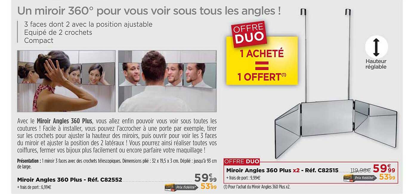 miroir angles 360 plus
