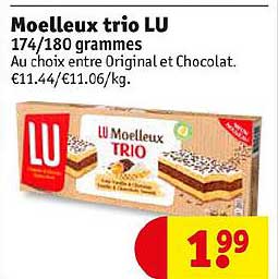 moelleux trio lu 174 180 grammes