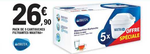 pack de 5 cartouches filtrantes maxtra+