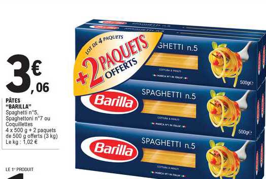 Pates "barilla"