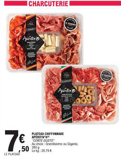 plateau chiffonnade aperitiv'o "corte gusto"