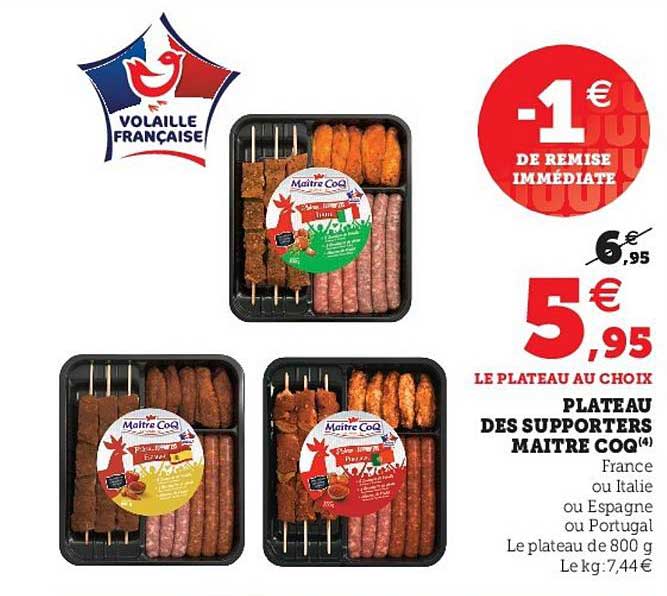 plateau des supporters maitre coq