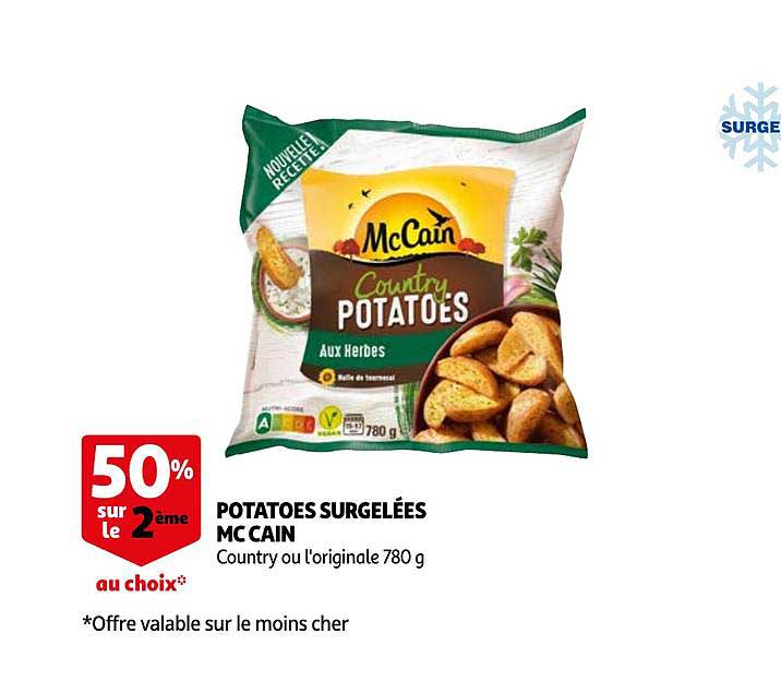 potatoes surgelÉes mc rain