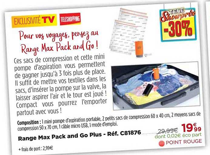 range max pack and go plus