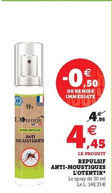 répulsif anti-moustiques l'otentik