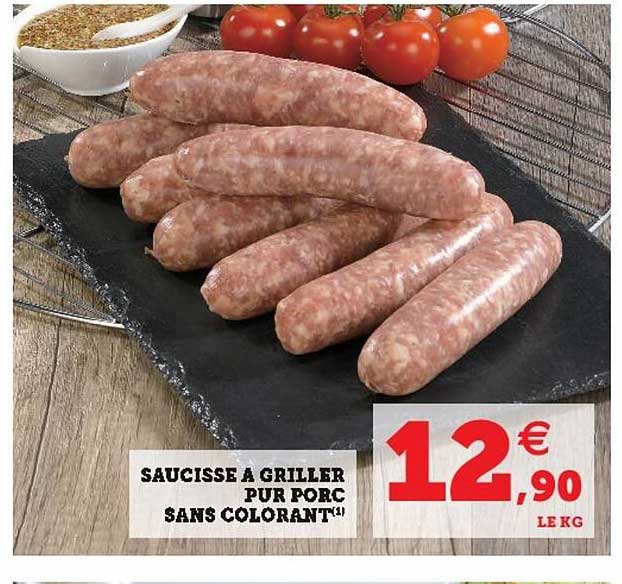 Saucisse à Griller Pur Porc Sans Colorant