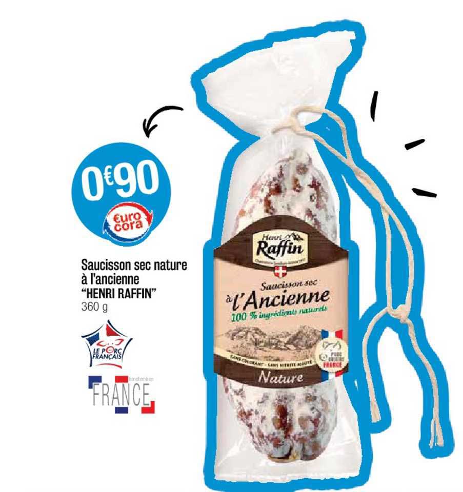 saucisson sec nature à l'ancienne "henri raffin"