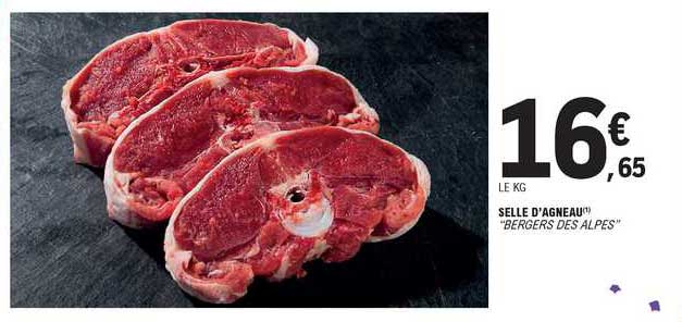 selle d'agneau "bergers des alpes"