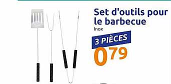 set d'outils pour le barbeque