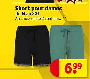 short pour dames du m au xxl