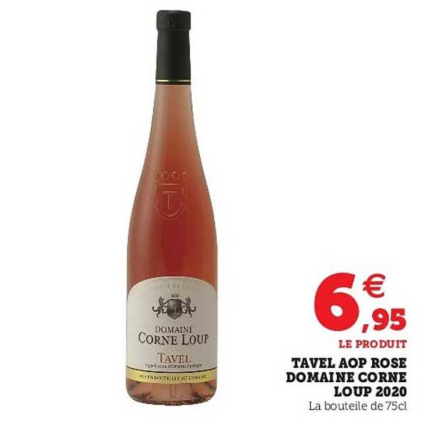 tavel aop rose domaine corne loup 2020