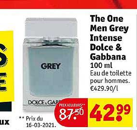 the one men grey intense dolce & gabbana