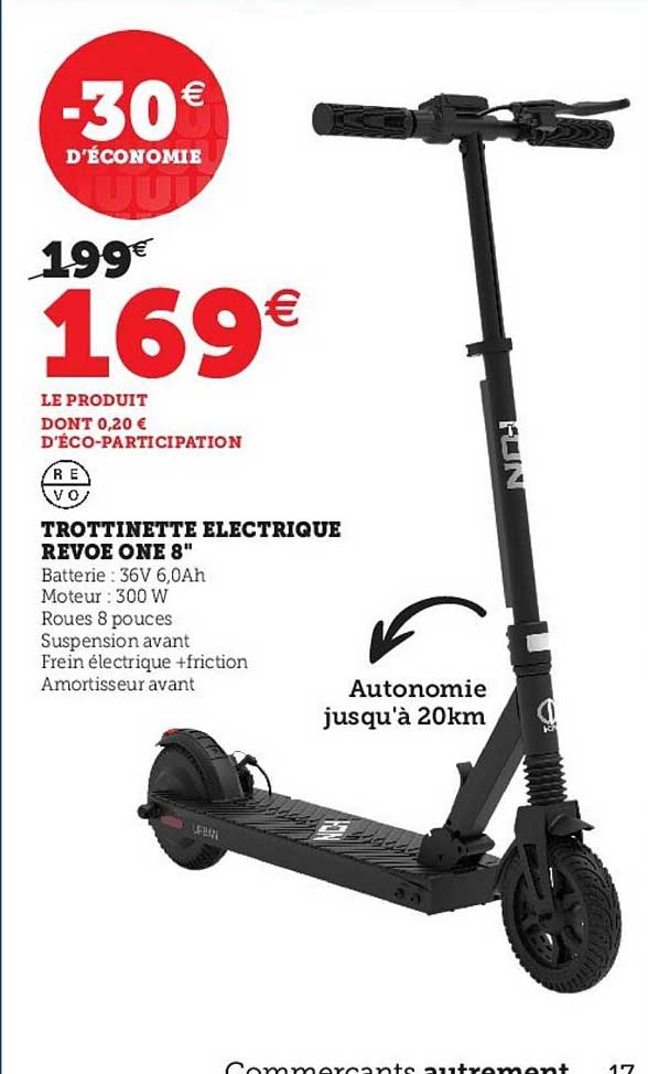 trottinette électrique revoe one 8"