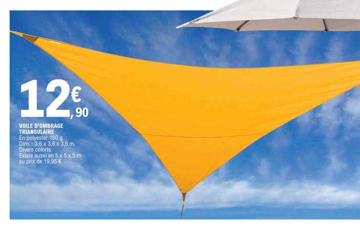 voile d'ombrage triangulaire