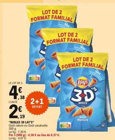 "bugles 3d Lay's"