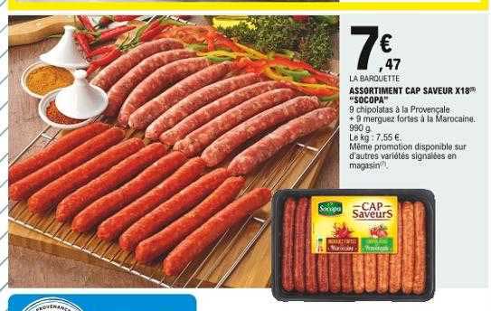 assortiment cap saveur x18 "socopa"