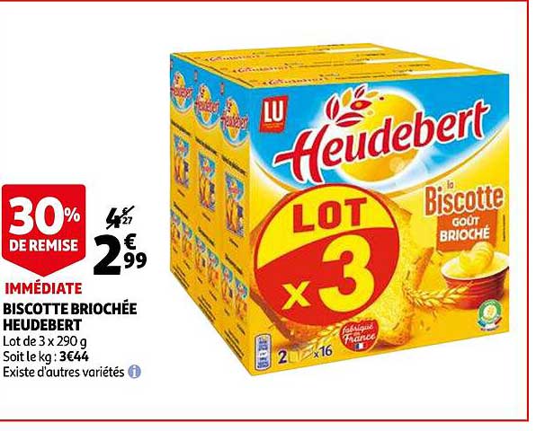 biscotte briochée heudebert