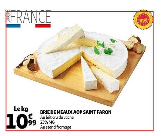 Brie De Meaux Aop Saint Faron