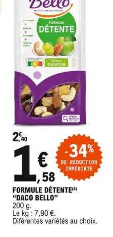 formule détente "daco bello"