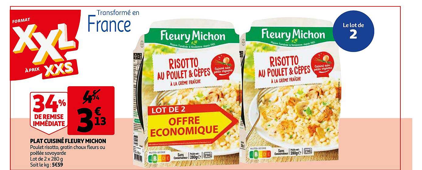 plat cuisiné fleury michon