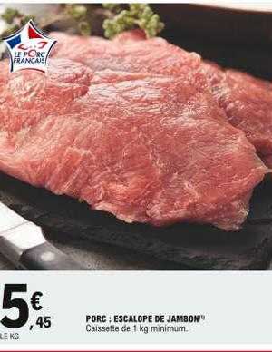 Porc : Escalope De Jambon