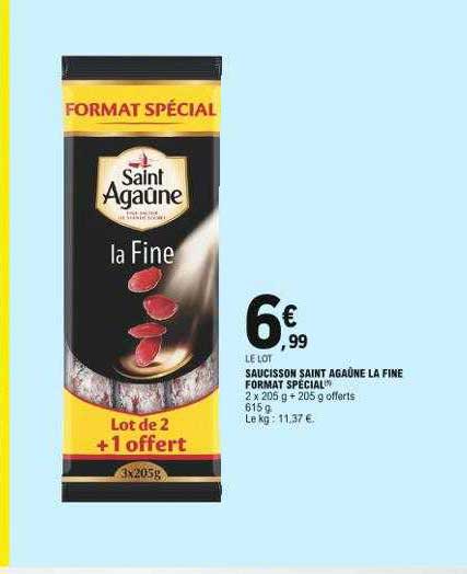 saucisson saint agaûne la fine format spécial